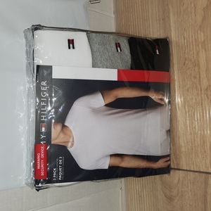 Tommy Hilfiger 3 pack White/Grey/Navy Blue Classic T-shirts Tee LG